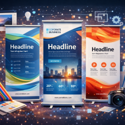 Custom Vector Roll-up Banner Design